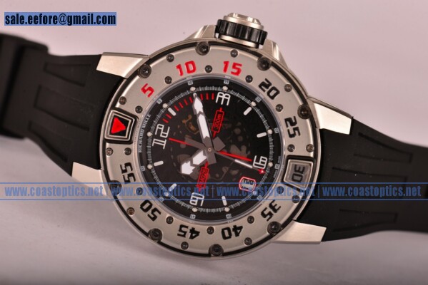 Richard Mille RM028 Perfect Replica Watch Steel Black Rubber